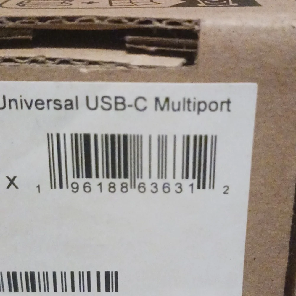HP Universal USB-C Multiport Travel Hub HDMI, Ethernet, 4K, DP Dual, USB-C Port